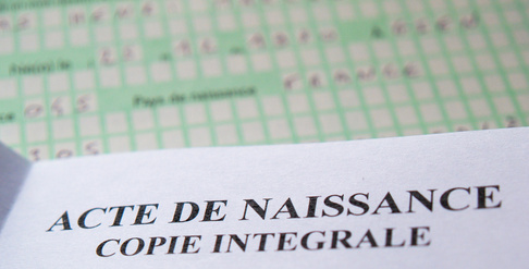 Demande d'acte de naissance avec filiation
