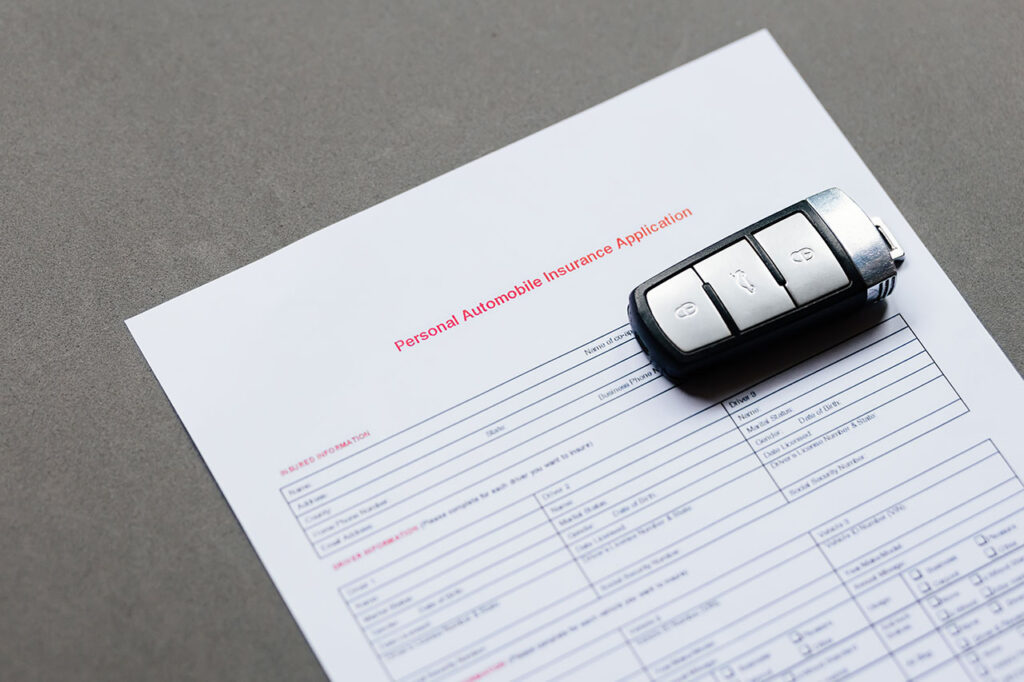 Image de contrat d'assurance auto
